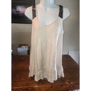NWT Twenty One Women's Pink and Black Tank Top Size M Medium